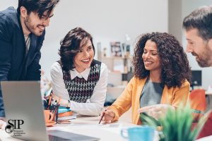 A group of entrepreneurs starting a business in Singapore